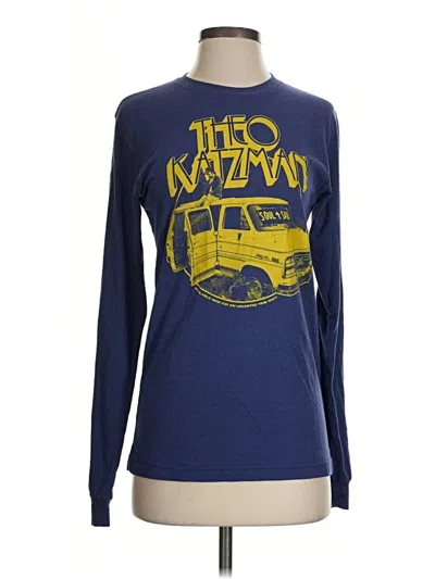 Pre-owned Bella+canvas Long Sleeve T-shirt In Blue