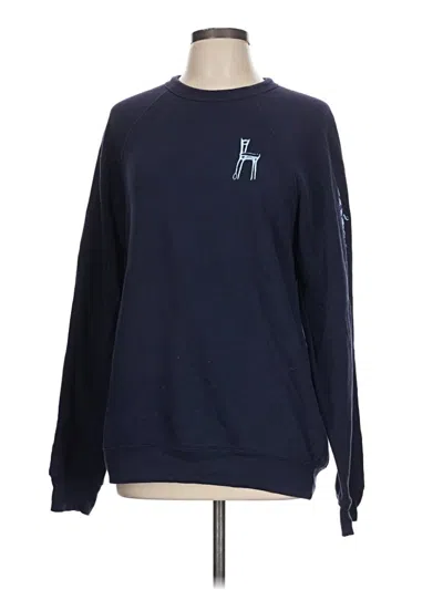 Pre-owned Bella+canvas Long Sleeve T-shirt In Blue