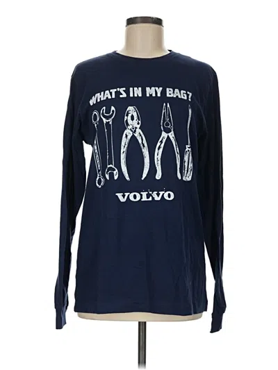 Pre-owned Bella+canvas Long Sleeve T-shirt In Blue