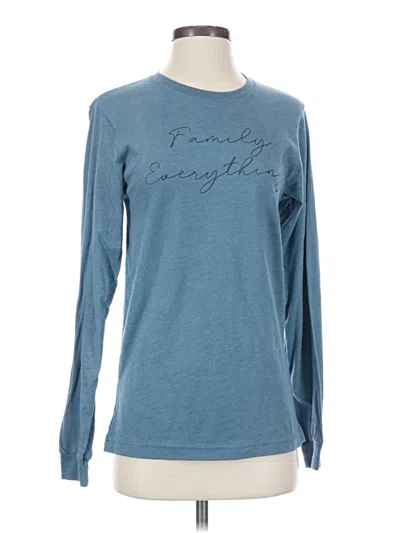 Pre-owned Bella+canvas Long Sleeve T-shirt In Blue