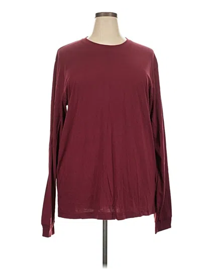 Pre-owned Bella+canvas Long Sleeve T-shirt In Burgundy