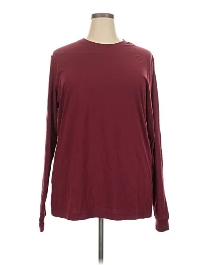 Pre-owned Bella+canvas Long Sleeve T-shirt In Burgundy