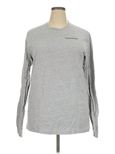 Pre-owned Bella+canvas Long Sleeve T-shirt In Gray