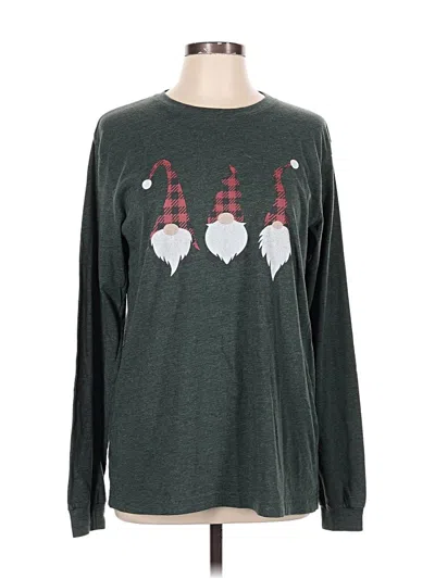 Pre-owned Bella+canvas Long Sleeve T-shirt In Gray