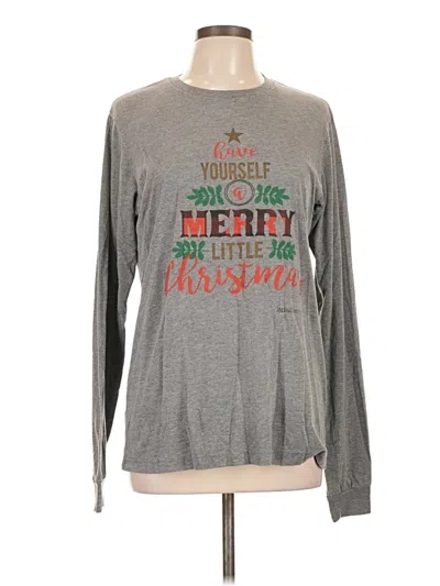 Pre-owned Bella+canvas Long Sleeve T-shirt In Gray