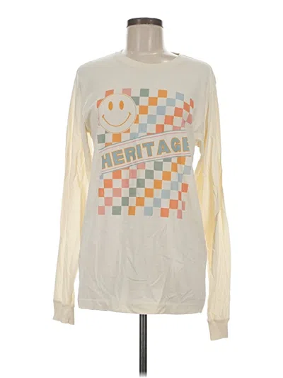 Pre-owned Bella+canvas Long Sleeve T-shirt In White