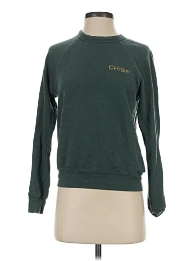 Pre-owned Bella+canvas Long Sleeve Turtleneck In Green