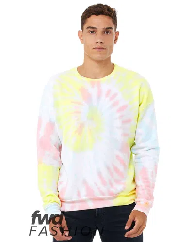 Bella+canvas Men's Fwd Fashion Tie-dyed Crewneck Sweatshirt In Multi