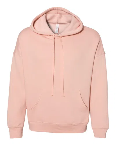 Bella+canvas Men's Sponge Fleece Drop Shoulder Hoodie In Pink