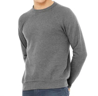 Bella+canvas Men's Sweater Top In Deep Heather In Multi