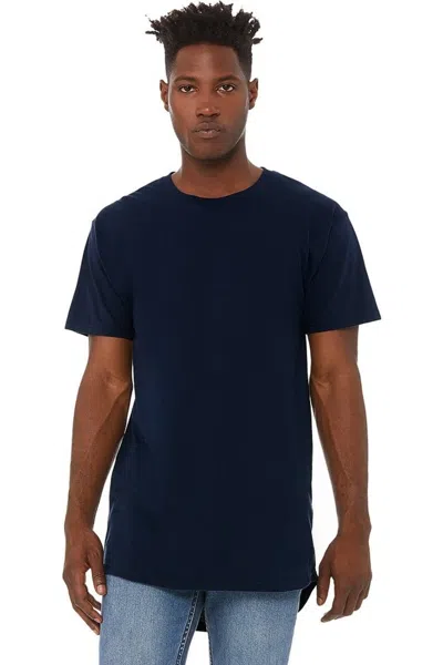 Bella+canvas Bella + Canvas Mens Long Body Urban Tee In Blue