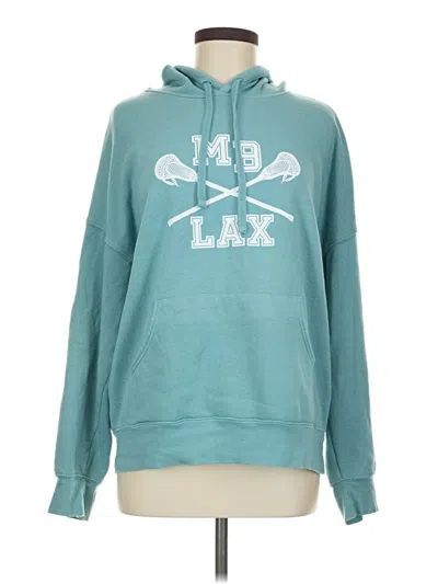 Pre-owned Bella+canvas Pullover Hoodie In Teal