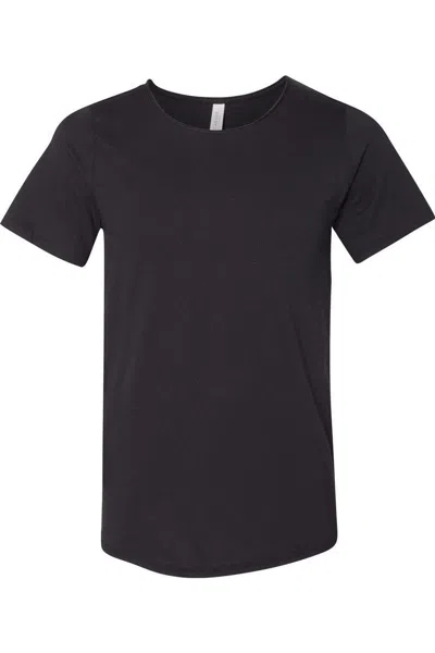 Bella+canvas Raw Neck Tee In Black