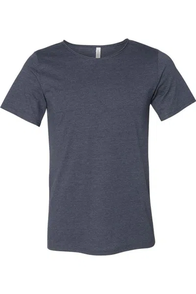 Bella+canvas Raw Neck Tee In Blue