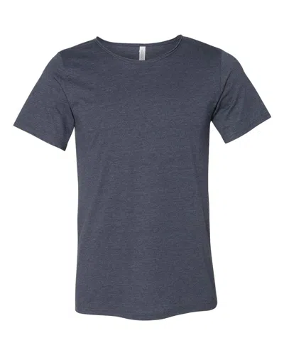 Bella+canvas Raw Neck Tee In Blue