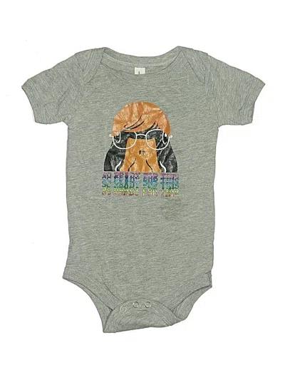 Pre-owned Bella+canvas Kids' Short Sleeve Onesie In Gray