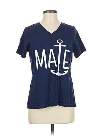 Pre-owned Bella+canvas Short Sleeve T-shirt In Blue