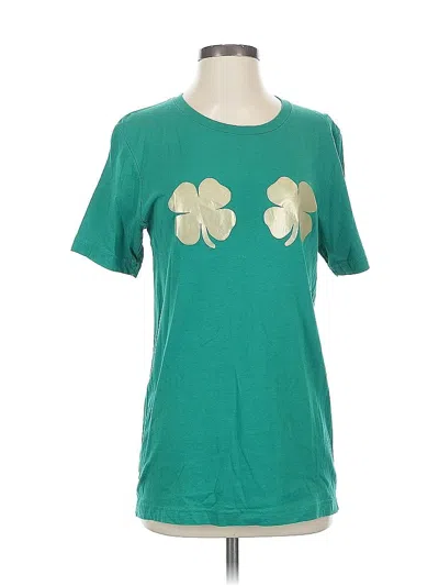 Pre-owned Bella+canvas Short Sleeve T-shirt In Green