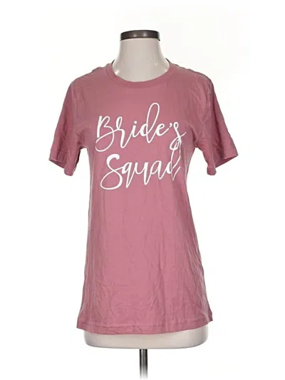 Pre-owned Bella+canvas Short Sleeve T-shirt In Pink