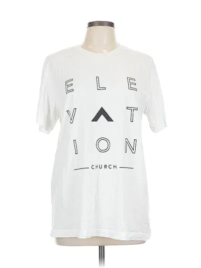 Pre-owned Bella+canvas Short Sleeve T-shirt In White