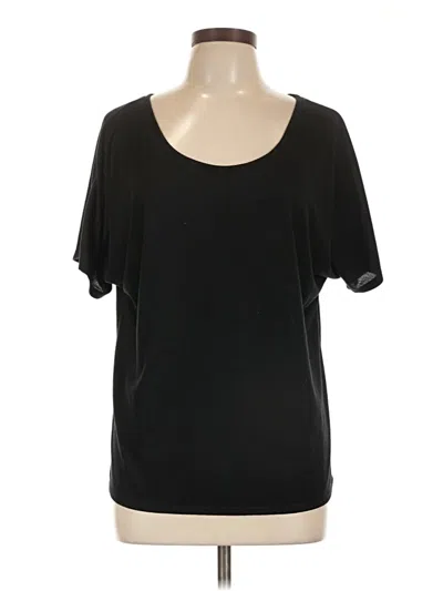 Pre-owned Bella+canvas Short Sleeve Top Black Scoop Neck Tops