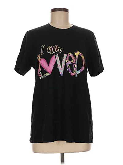Pre-owned Bella+canvas Short Sleeve T-shirt In Black