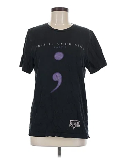 Pre-owned Bella+canvas Short Sleeve T-shirt In Black
