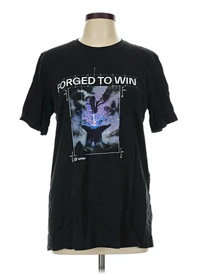 Pre-owned Bella+canvas Short Sleeve T-shirt In Black