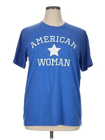 Pre-owned Bella+canvas Short Sleeve T-shirt In Blue