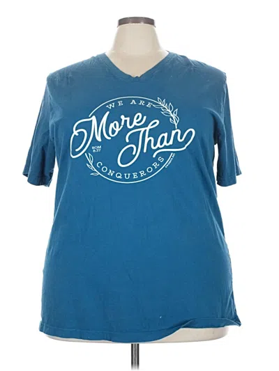 Pre-owned Bella+canvas Short Sleeve T-shirt In Blue