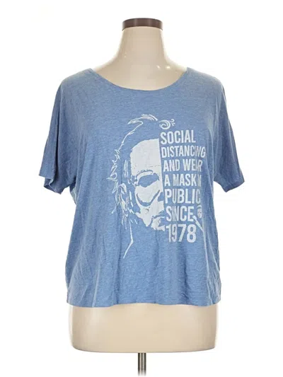 Pre-owned Bella+canvas Short Sleeve T-shirt In Blue