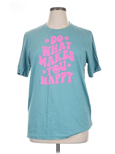 Pre-owned Bella+canvas Short Sleeve T-shirt In Blue