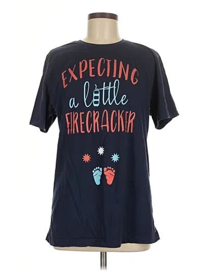 Pre-owned Bella+canvas Short Sleeve T-shirt In Blue