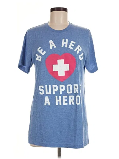 Pre-owned Bella+canvas Short Sleeve T-shirt In Blue