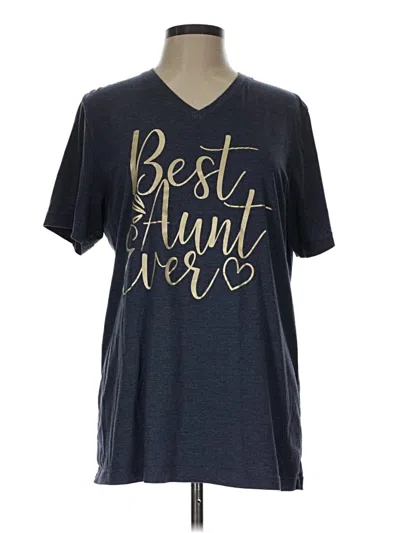 Pre-owned Bella+canvas Short Sleeve T-shirt In Blue