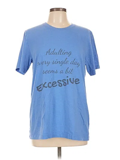 Pre-owned Bella+canvas Short Sleeve T-shirt In Blue