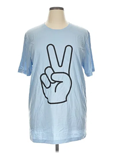 Pre-owned Bella+canvas Short Sleeve T-shirt In Blue
