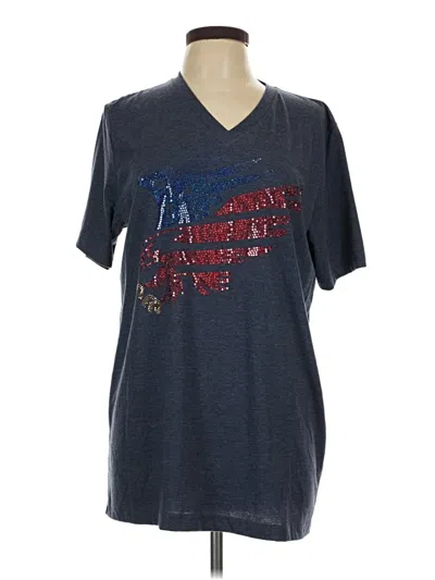 Pre-owned Bella+canvas Short Sleeve T-shirt In Blue