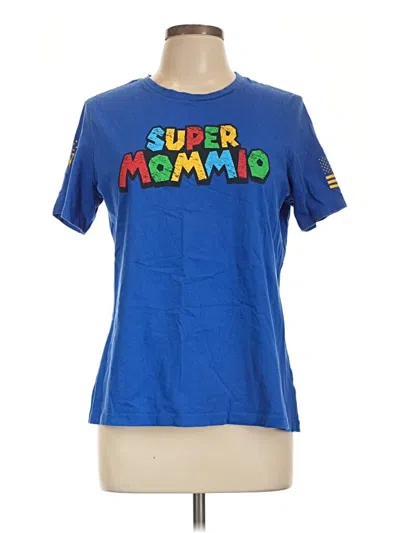Pre-owned Bella+canvas Short Sleeve T-shirt In Blue