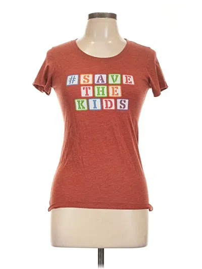 Pre-owned Bella+canvas Short Sleeve T-shirt In Brown