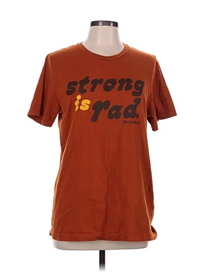 Pre-owned Bella+canvas Short Sleeve T-shirt In Brown
