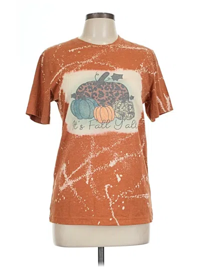 Pre-owned Bella+canvas Short Sleeve T-shirt In Brown