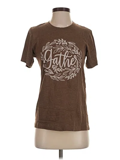 Pre-owned Bella+canvas Short Sleeve T-shirt In Brown