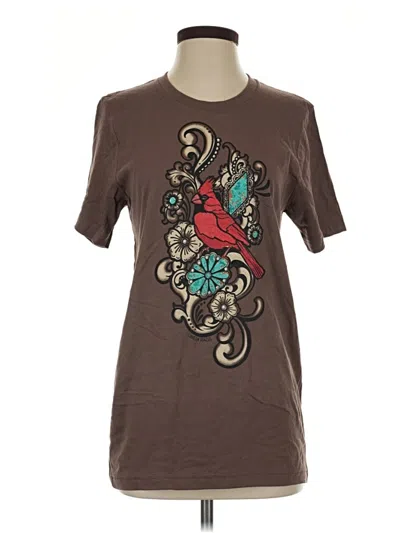 Pre-owned Bella+canvas Short Sleeve T-shirt In Brown