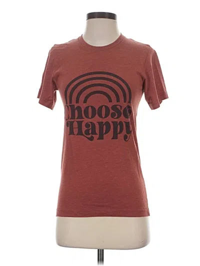 Pre-owned Bella+canvas Short Sleeve T-shirt In Brown