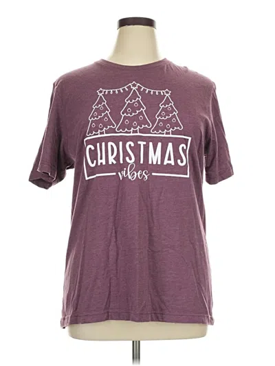 Pre-owned Bella+canvas Short Sleeve T-shirt In Burgundy