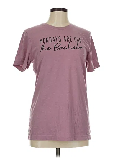 Pre-owned Bella+canvas Short Sleeve T-shirt In Burgundy