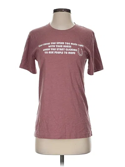 Pre-owned Bella+canvas Short Sleeve T-shirt In Burgundy