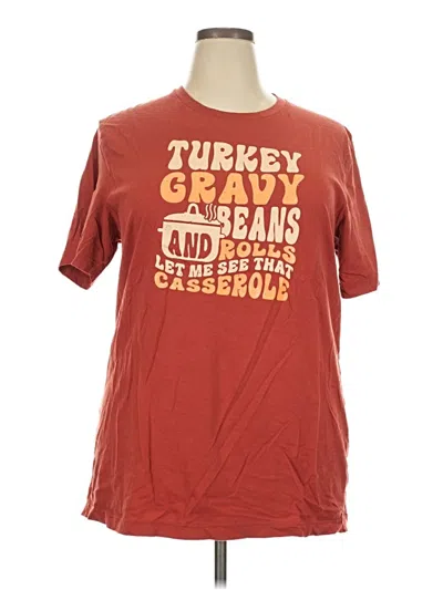 Pre-owned Bella+canvas Short Sleeve T-shirt In Burgundy