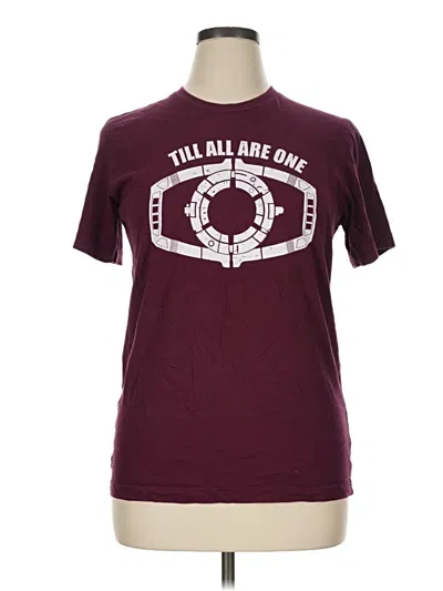Pre-owned Bella+canvas Short Sleeve T-shirt In Burgundy